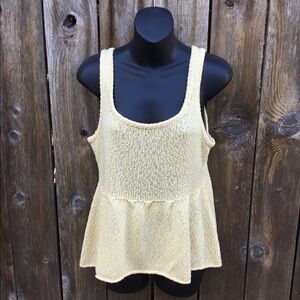 Old navy yellow knit tank